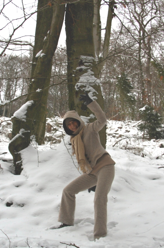 Anzug Schneewichtel Vorderansicht